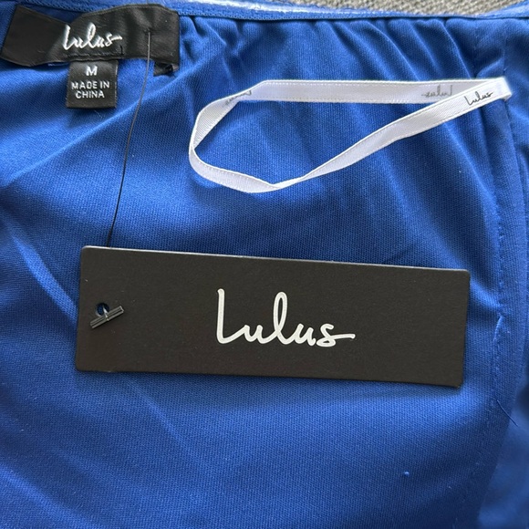 💙Lulus NWT Royal Blue Strapless Formal Maxi Dress With Pockets | FREE Shipping💙 - Picture 5 of 6